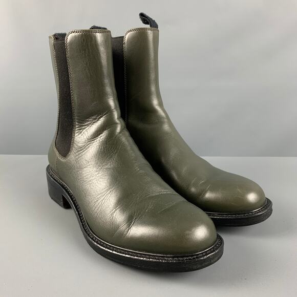 CELINE Size 7.5 Leather Boots - Picture 1 of 9